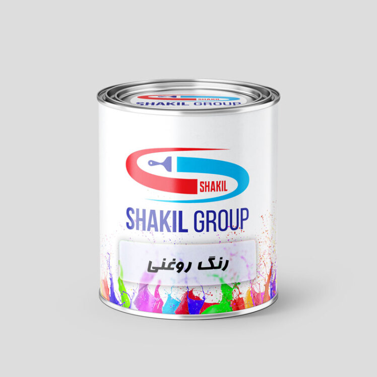 قوطی رنگ روغنی شکیل